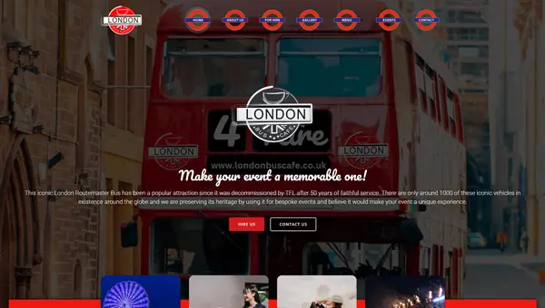 london bus cafe